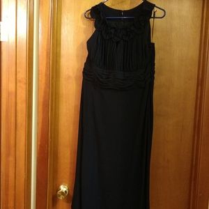 Signature by sangria navy blue dress